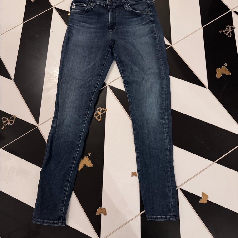 Ag Adriano Goldschmied Women's Farrah Ankle Jeans - Dark Blue